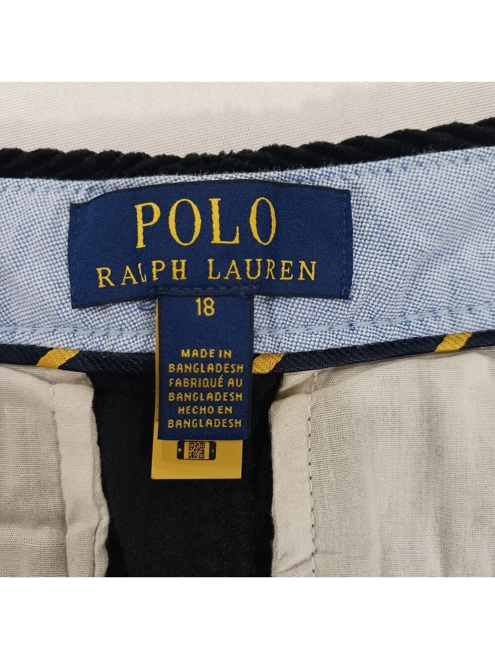 Polo Ralph Lauren Youth Boys Size 18 Bedford Straight Fit Corduroy Pants (28×30)